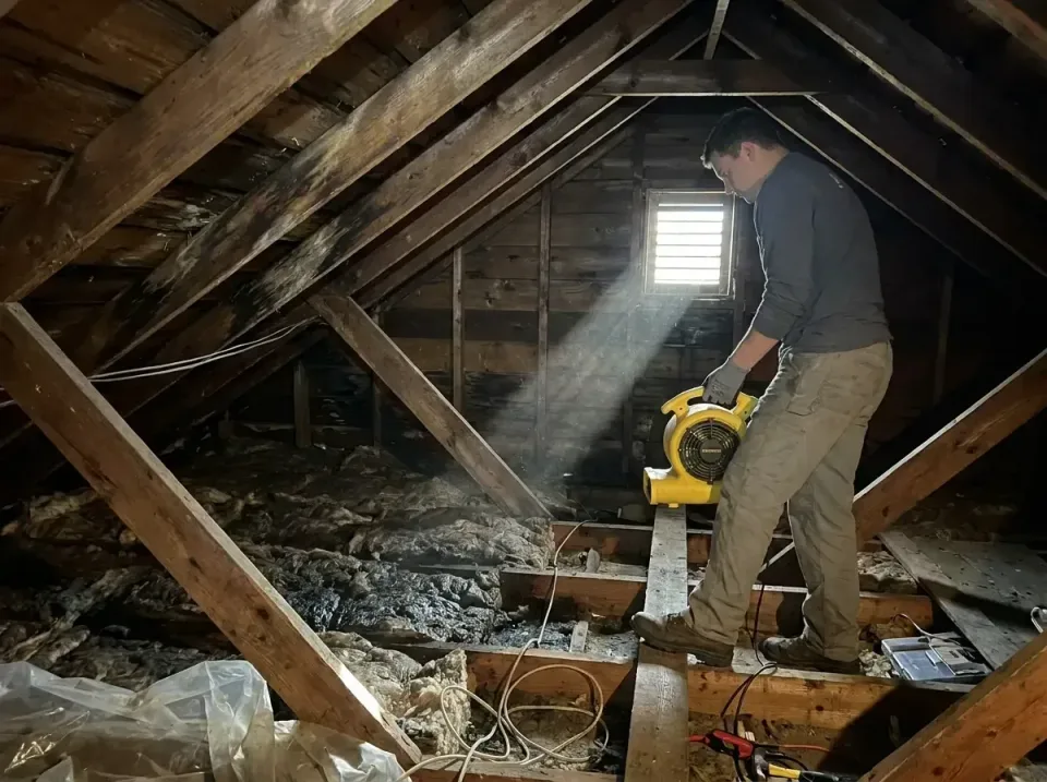 attic-water-damage-drying-proc-007 — frequently asked questions, Emergency Water Extraction & 24/7 Flood Response in Mililan…